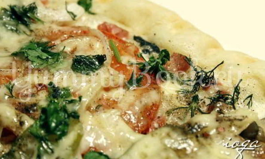 Рецепт пиццы с колбасой