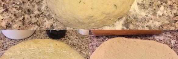 пицца с креветками и семгой