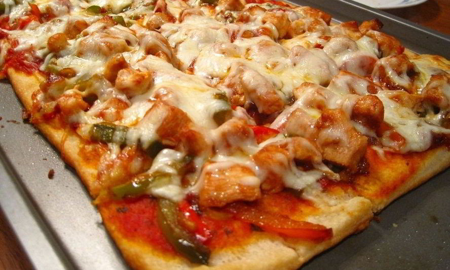 Рецепт пиццы с курицей
