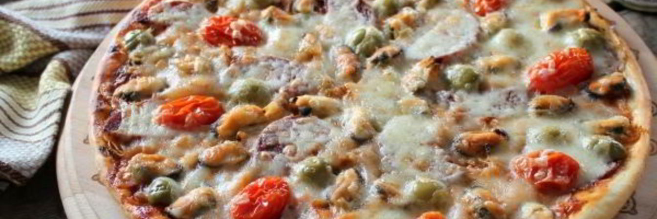 Пицца с мидиями