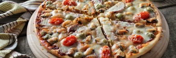 пицца с мидиями