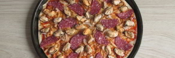 пицца с мидиями