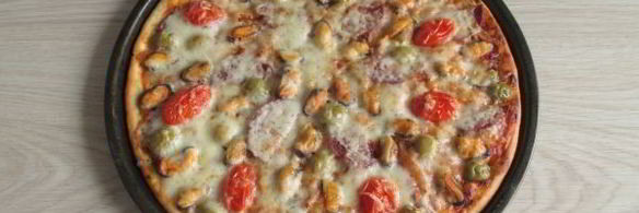 пицца с мидиями