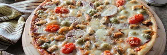 пицца с мидиями