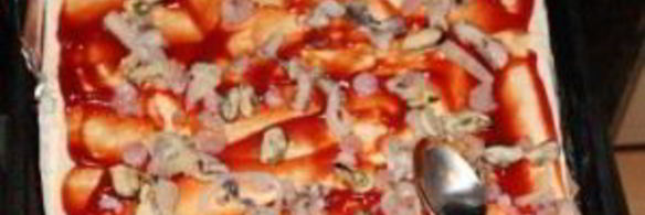 пицца с морепродуктами