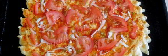 пицца с мясом