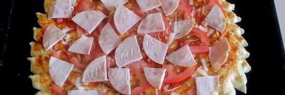 пицца с мясом