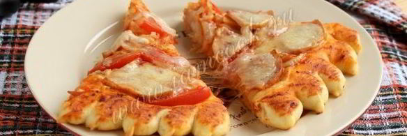 пицца с мясом