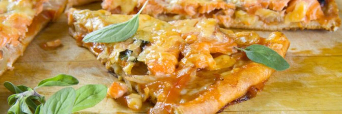 Пицца с семгой