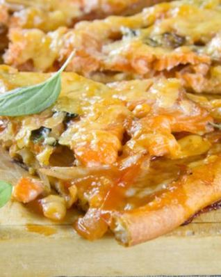 Пицца с семгой