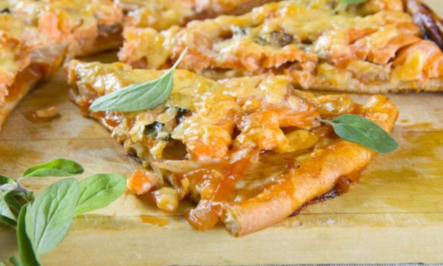 Рецепт пиццы с семгой