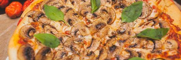 пицца с шампиньонами