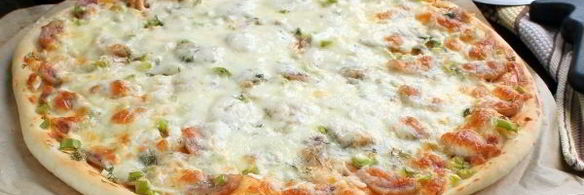 пицца с сыром сулугуни