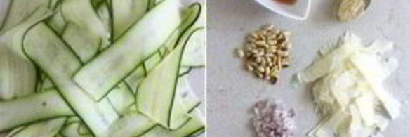 пицца с цуккини и моцареллой