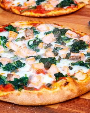 Пицца со шпинатом