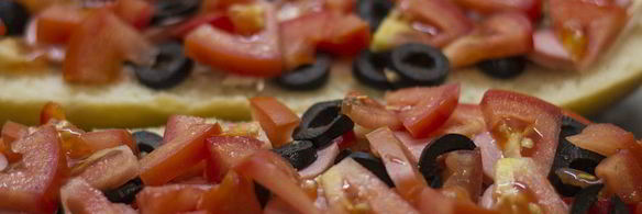 пицца в батоне