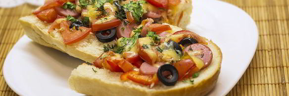 пицца в батоне