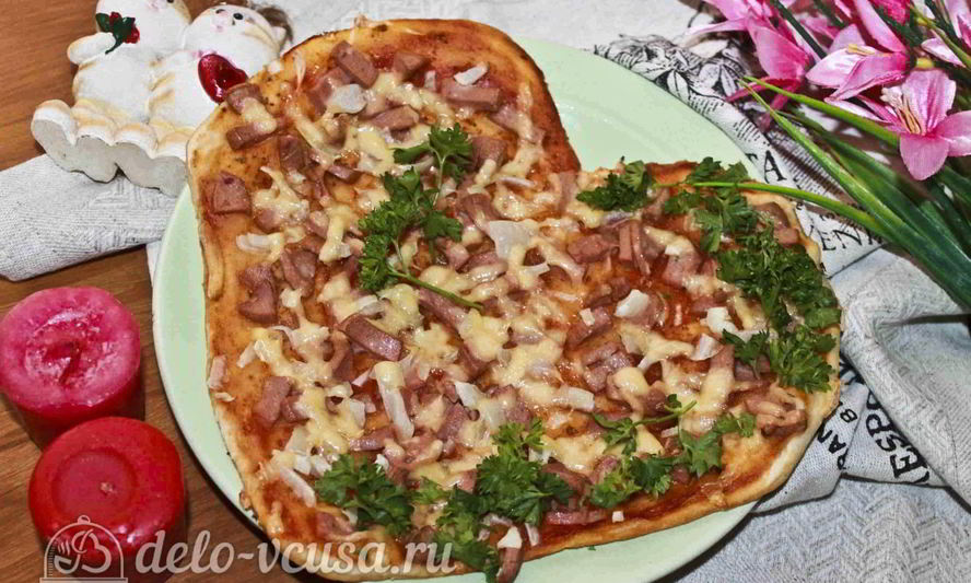 Рецепт пиццы в форме сердца