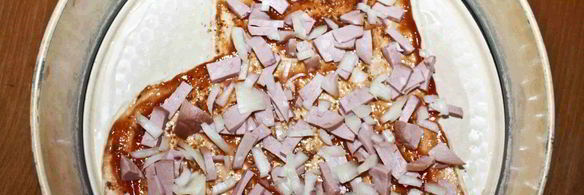 пицца в форме сердца