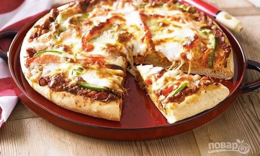 Рецепт пиццы вегетарианской