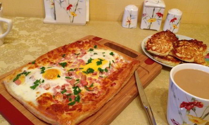 Рецепт пиццы вкусное утро