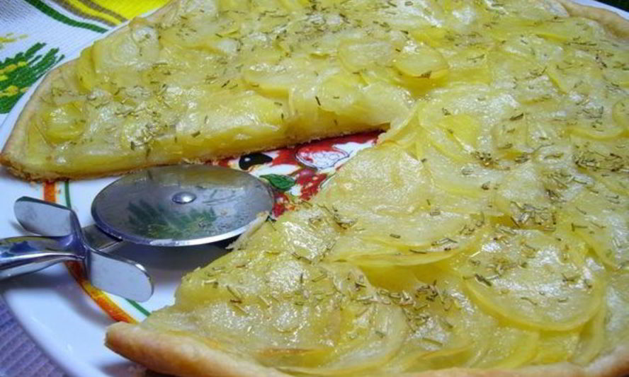 Рецепт постнаи пиццы бьянки с розмаринома и картофелема