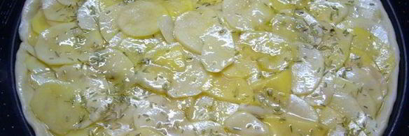 постная пицца бьянка с розмарином и картофелем