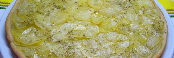 постная пицца бьянка с розмарином и картофелем