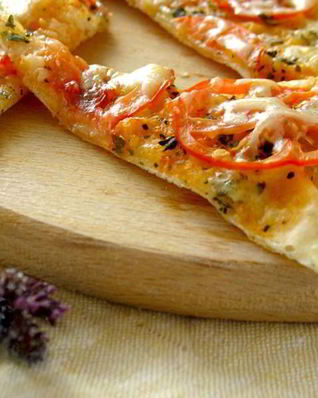 Постная пицца на сковороде за 10 минут