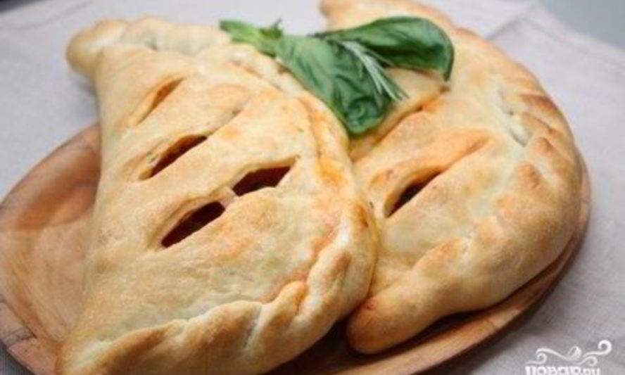 Рецепт закрытой пиццы с овощами