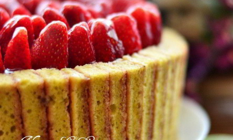 Рецепт клубнично-фисташковой шарлотка