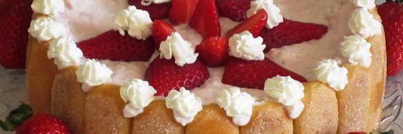 клубнично-творожная шарлотка