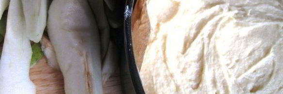 шарлотка с грушами