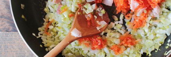 шарлотка с капустой