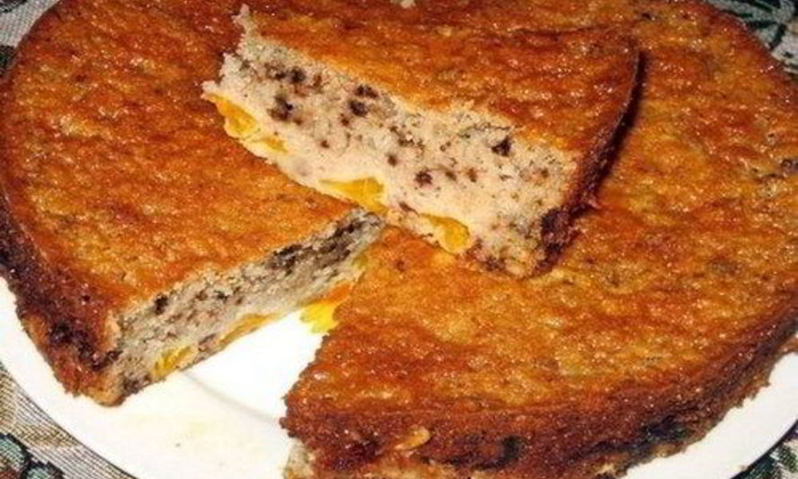 Рецепт шарлотки с мандаринами и грецкими орехами