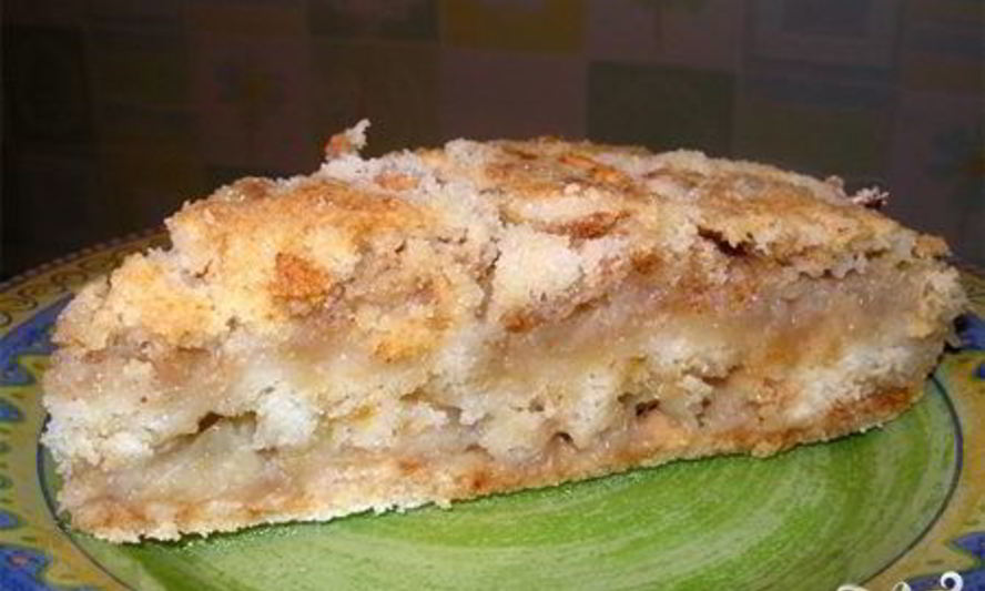 Рецепт шарлотки с тертыми яблоками