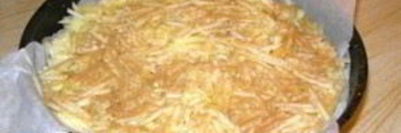 шарлотка с тертыми яблоками