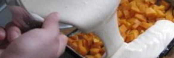 шарлотка с тыквой