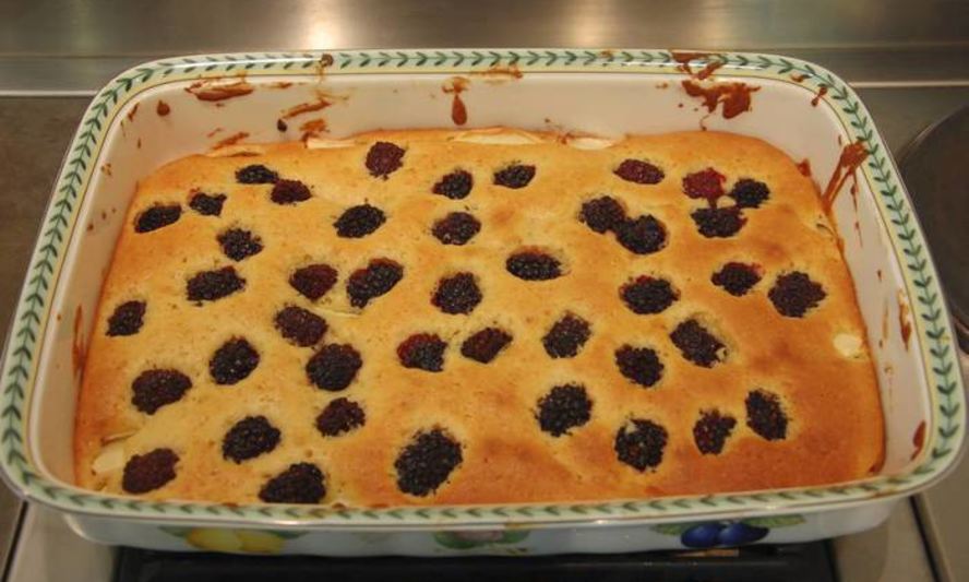 Рецепт шарлотки с ягодами