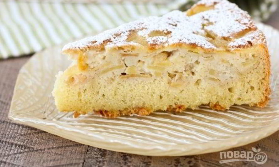 Рецепт воздушной шарлотки с яблоками