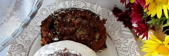 шоколадно-ореховый рулет