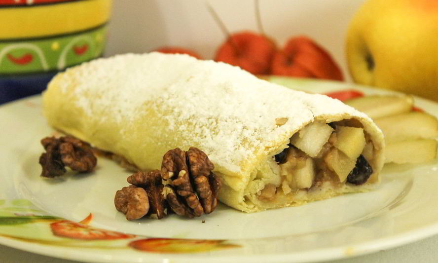 Рецепт штруделя с яблоками