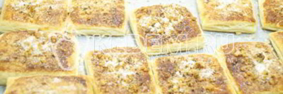 слойки из слоеного теста ореховые