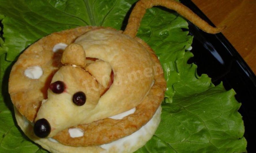 Рецепт слоек мышка на сыре