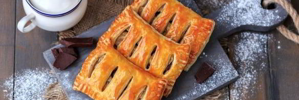 слойки с бананом