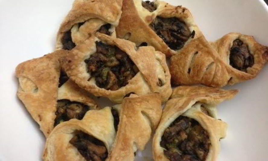 Рецепт слоек с грибами