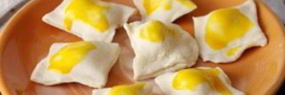 слойки с малиной