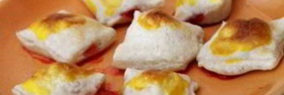 слойки с малиной