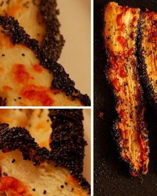 Слойки с сыром и маком