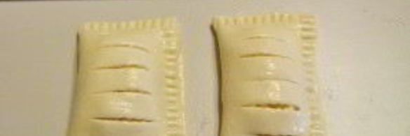 слойки с творогом из готового слоеного теста